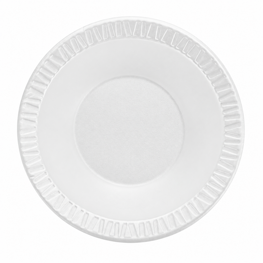 Dart 12 oz White 10-12 oz XPS Non-Laminated Foam Bowls (Reduced Cube), 1,000 Count – 12BWWCR