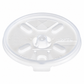 Dart 6-12 oz Translucent HIPS Plastic Straw-Slotted Lids with Lift n’ Lock, 1,000 Count – 12FTLS