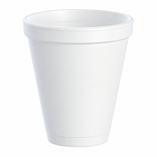 Dart 12 oz White Squat EPS Foam Cups, 1,000 Count – 12J16