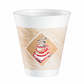 Dart 12 oz Stock Printed EPS Foam Cups - Café G® - Red, 1,000 Count – 12X16G