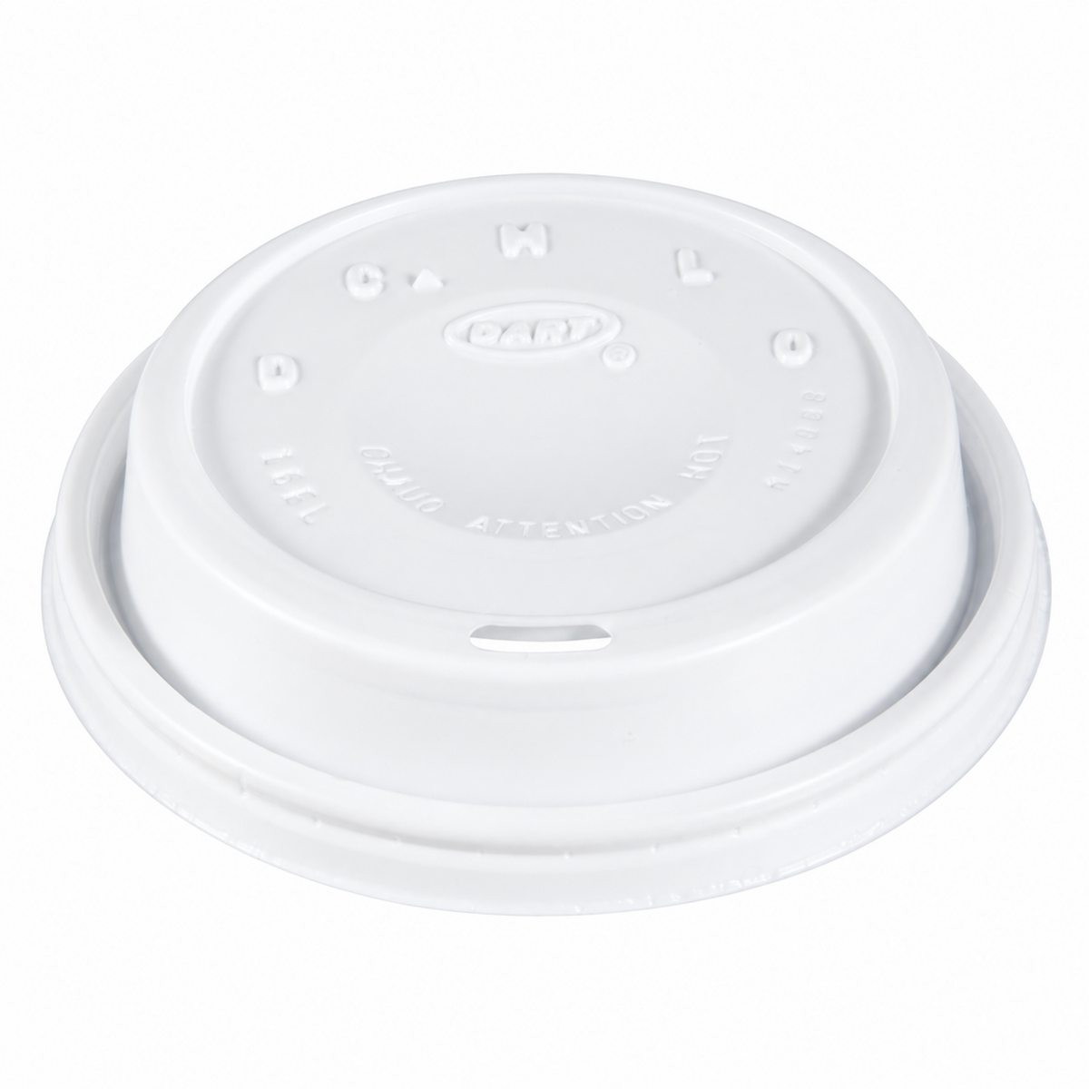 Dart 12-24 oz White HIPS Plastic Cappuccino Lids, 1,000 Count – 16EL