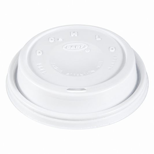Dart 12-24 oz White HIPS Plastic Cappuccino Lids, 1,000 Count – 16EL