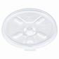 Dart 12-24 oz Translucent HIPS Plastic Straw-Slotted Lids with Lift n’ Lock – Translucent, 1,000 Count – 16FTLS