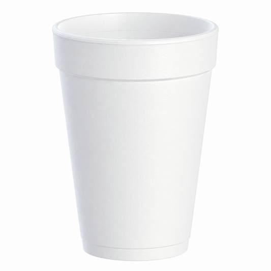 Dart 16 oz White EPS Foam Cups, 1,000 Count – 16J16
