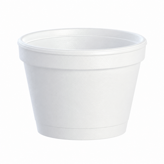 Dart 4 oz White EPS Foam Containers, 1,000 Count – 4J6