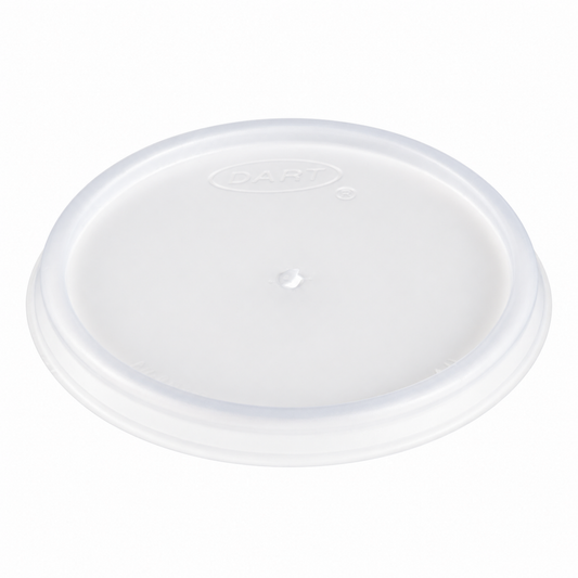Dart 4 oz Translucent HIPS Plastic Vented Lids, 1,000 Count – 4JL