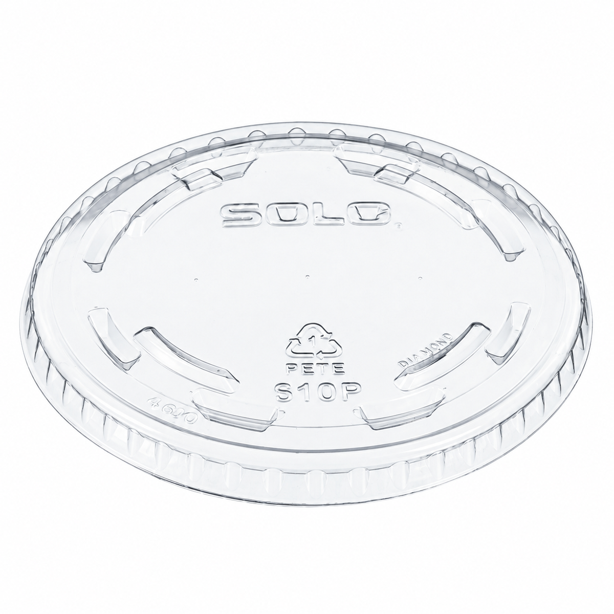 Dart 10 oz Clear PET Plastic Non-Vented Lids, 1,000 Count – 610TP