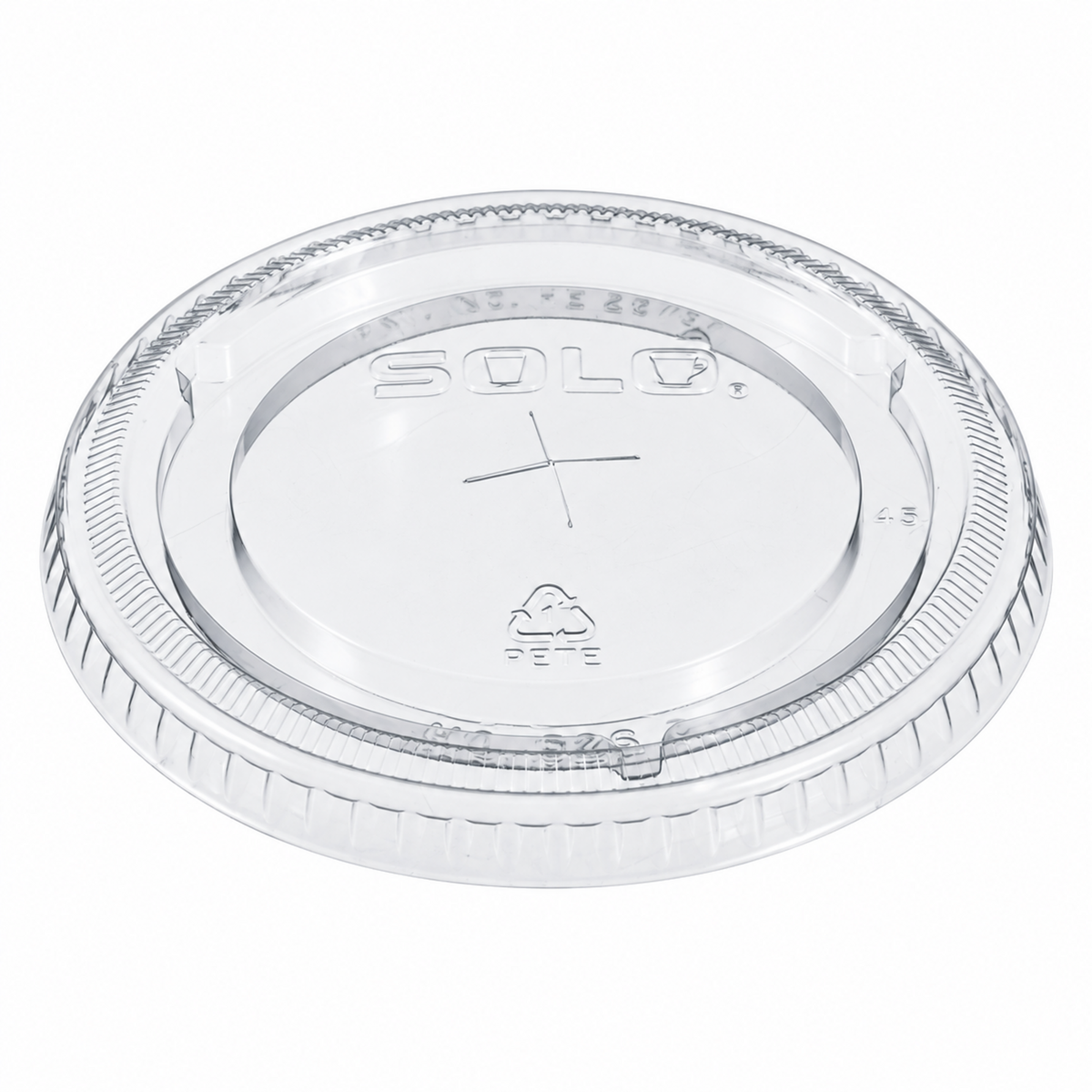 Dart 12-24 oz Clear PET Plastic Straw-Slotted Lids, 1,000 Count – 626TS