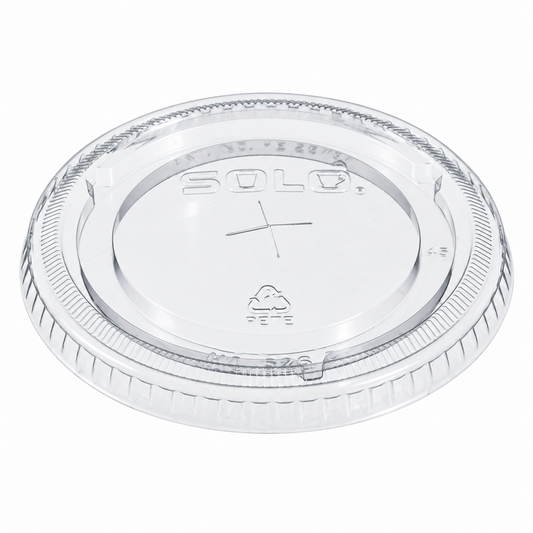 Dart 12-24 oz Clear PET Plastic Straw-Slotted Lids, 1,000 Count – 626TS