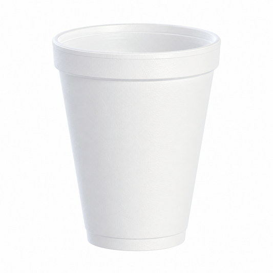 Dart 8 oz white insulated foam cup, 1000 count – 8J8