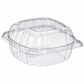 Dart 5.3 x 5.4 in Clear 5 in OPS Plastic Sandwich Containers, 500 Count – C53PST1