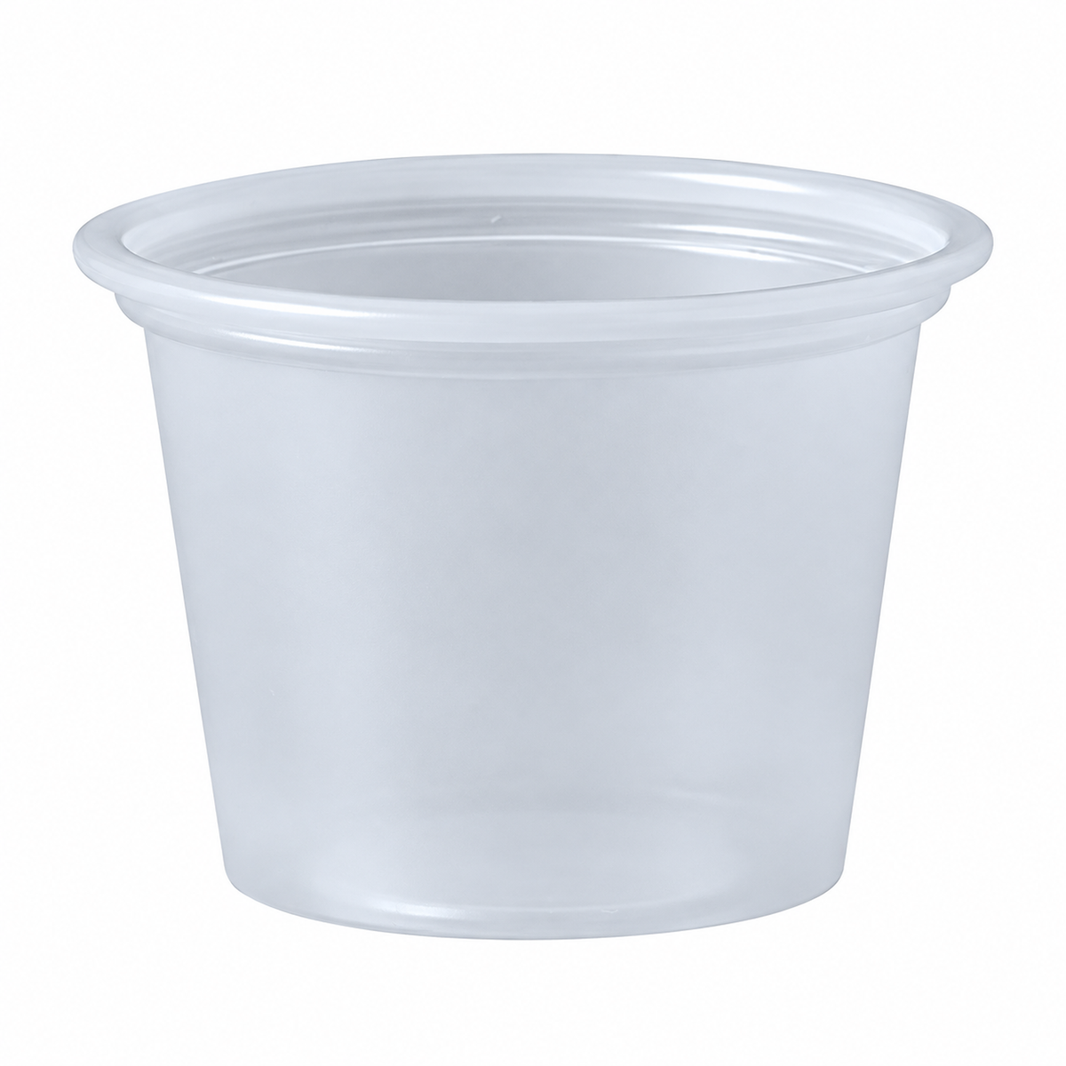 Solo 1 oz Translucent HIPS Plastic Portion Containers, 2,500 Count – P100N
