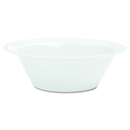 White Non-Laminated Concorde Round Foam Bowl 10-12 oz (1000) | Dart 12BWWCR