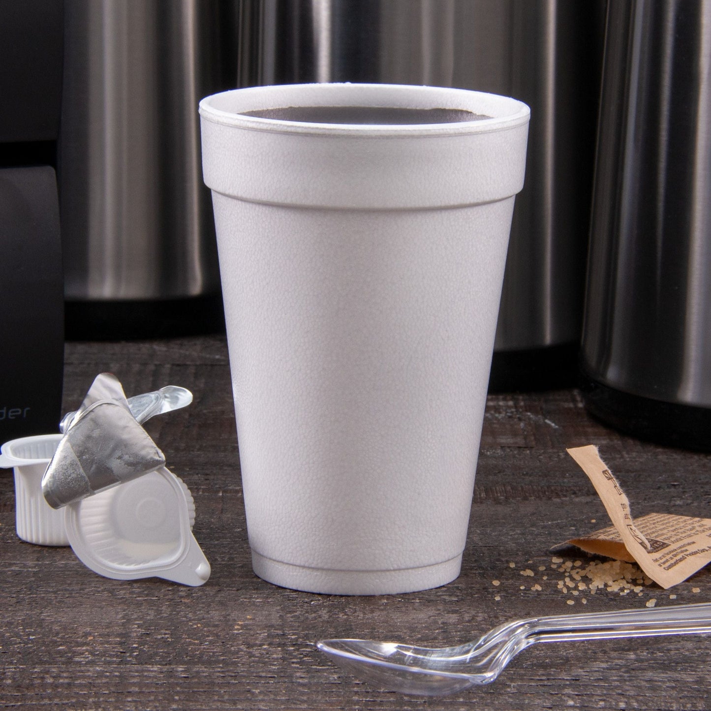 White Insulated Foam Cups 16 oz 1000 Count - Disposable J Cup® | Dart 16J16