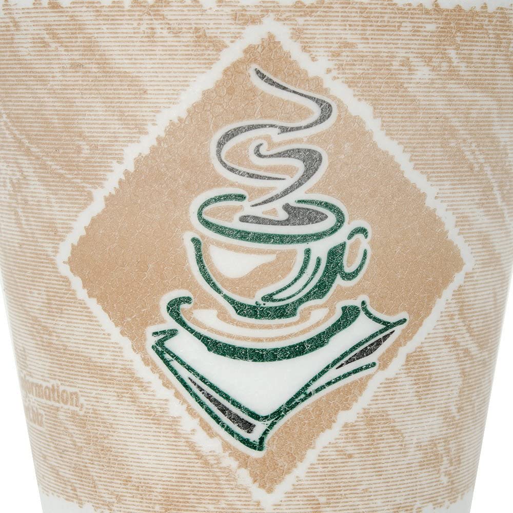 ThermoGlaze Insulated Foam Cups 16 oz 1000 Count - Disposable Café G® | Dart 16X16G