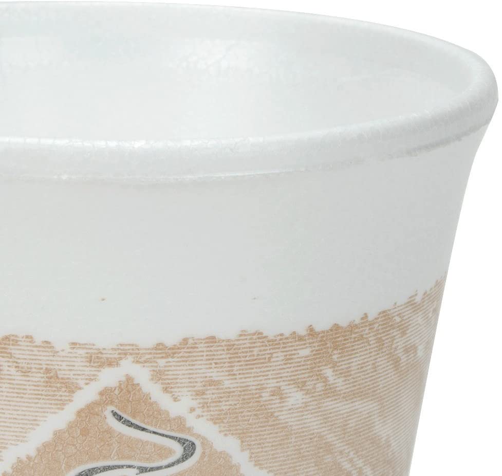 ThermoGlaze Insulated Foam Cups 16 oz 1000 Count - Disposable Café G® | Dart 16X16G