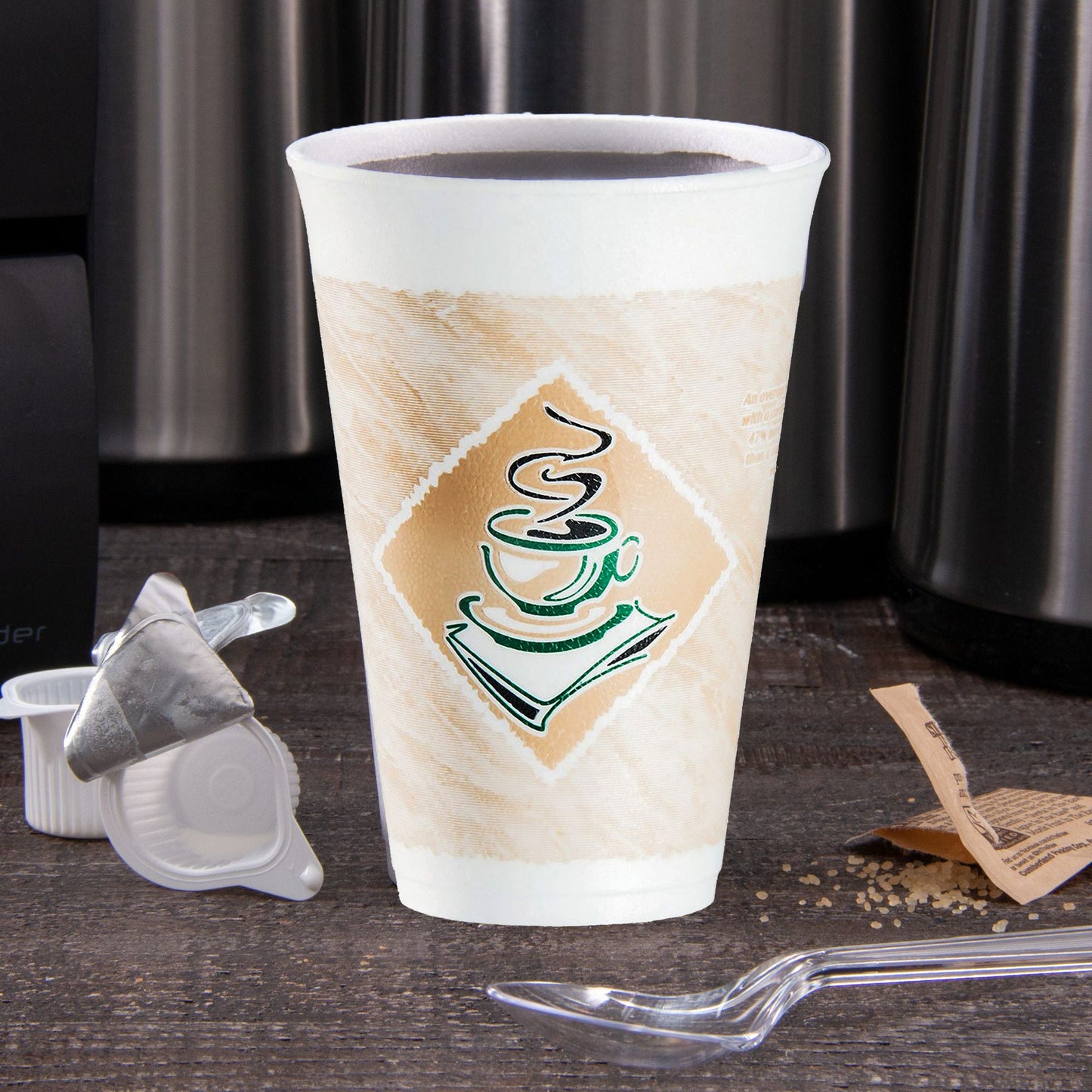 ThermoGlaze Insulated Foam Cups 16 oz 1000 Count - Disposable Café G® | Dart 16X16G