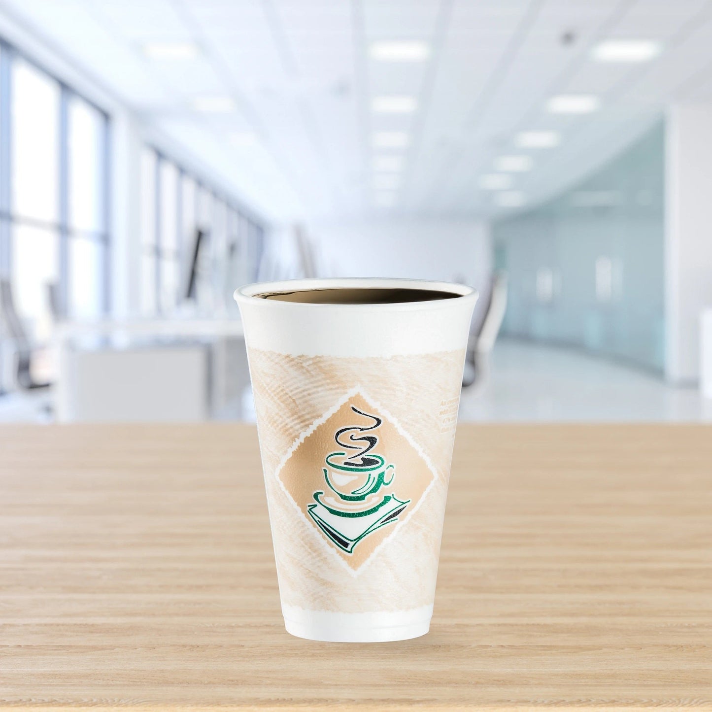 ThermoGlaze Insulated Foam Cups 16 oz 1000 Count - Disposable Café G® | Dart 16X16G