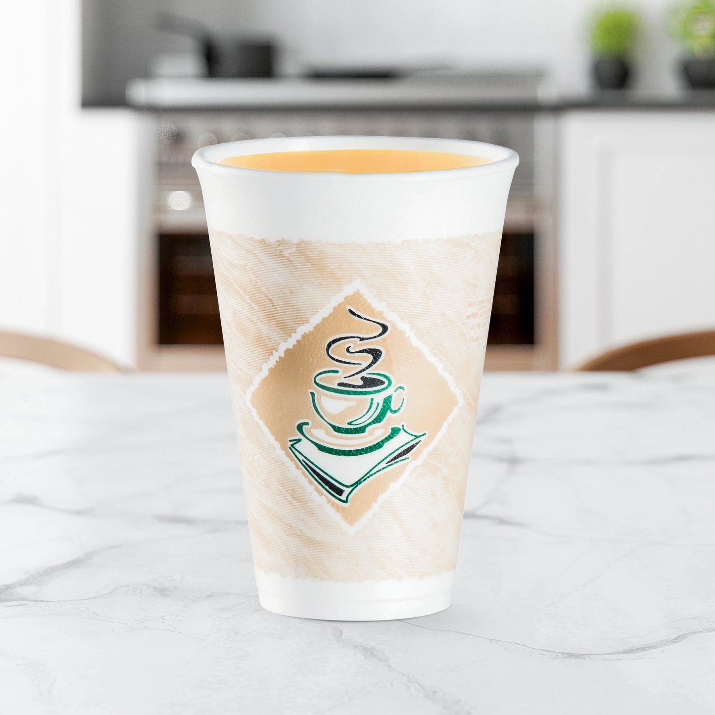 ThermoGlaze Insulated Foam Cups 16 oz 1000 Count - Disposable Café G® | Dart 16X16G