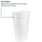 White Insulated Foam Cups 20 oz 500 Count - Disposable J Cup® | Dart 20J16