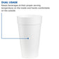 White Insulated Foam Cups 20 oz 500 Count - Disposable J Cup® | Dart 20J16
