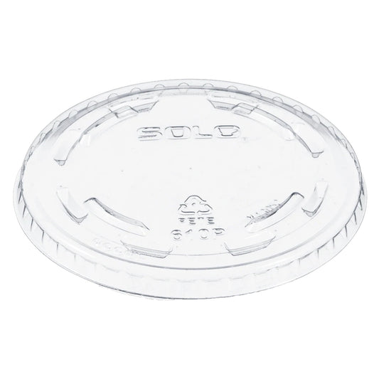 Non Vented PET Plastic Lids (1000) | Solo Ultra Clear 610TP