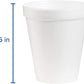 White Insulated Foam Cups 8 oz 1000 Count - Disposable J Cup® | Dart 8J8