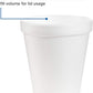 White Insulated Foam Cups 8 oz 1000 Count - Disposable J Cup® | Dart 8J8