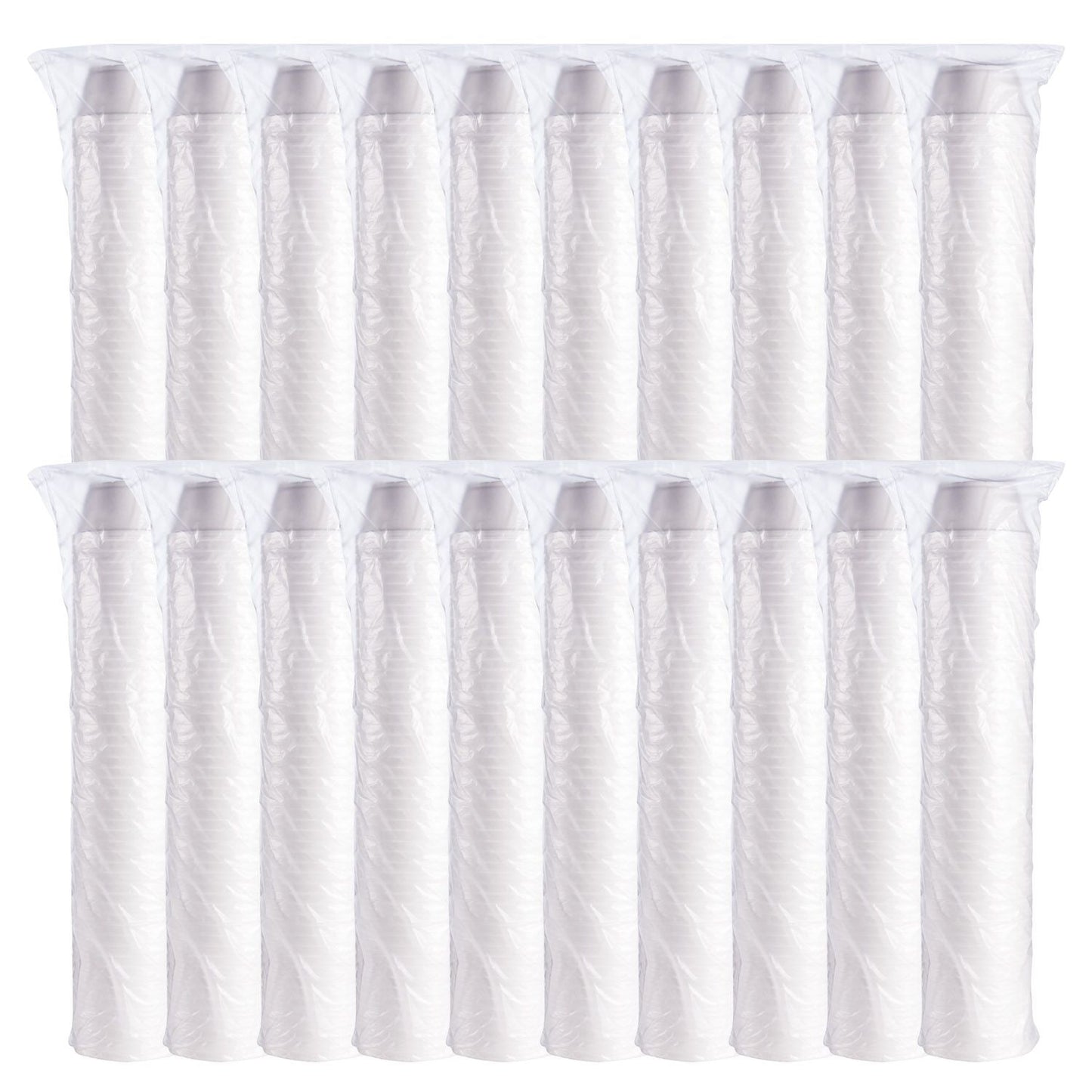 Insulated Foam Food Cup 8 oz 1000 Count - Squat White, Disposable | Dart 8SJ20