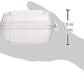 Dart 5 in Clear Hinged Sandwich Containers, 500 Count – C53PST1 – product image