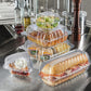 Clear Hinged Lid 6" Plastic Sandwich Containers (500 Pack) | Dart C57PST1 ClearSeal®