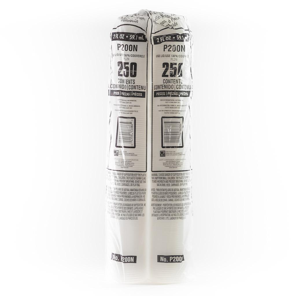 Translucent Portion Small Container Cups 2 oz 2500 Count | Dart Soufflés P200N