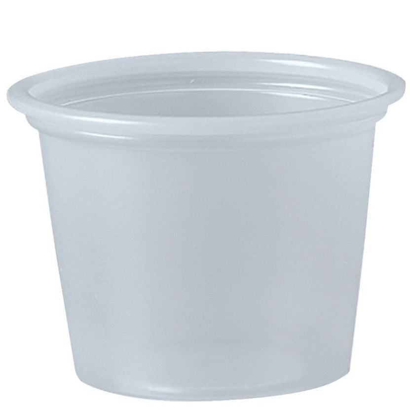 Translucent Portion Container Cups 1 oz 2500 Count | Dart Soufflés P100N