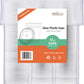 Large Party Plastic Cups with Straw-Slot Flat Lids 12 oz 100 Count - Crystal Clear Disposable Party Cups