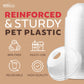 Large Party Plastic Cups with Dome Lids 16 oz 100 Count - Crystal Clear Disposable Cups