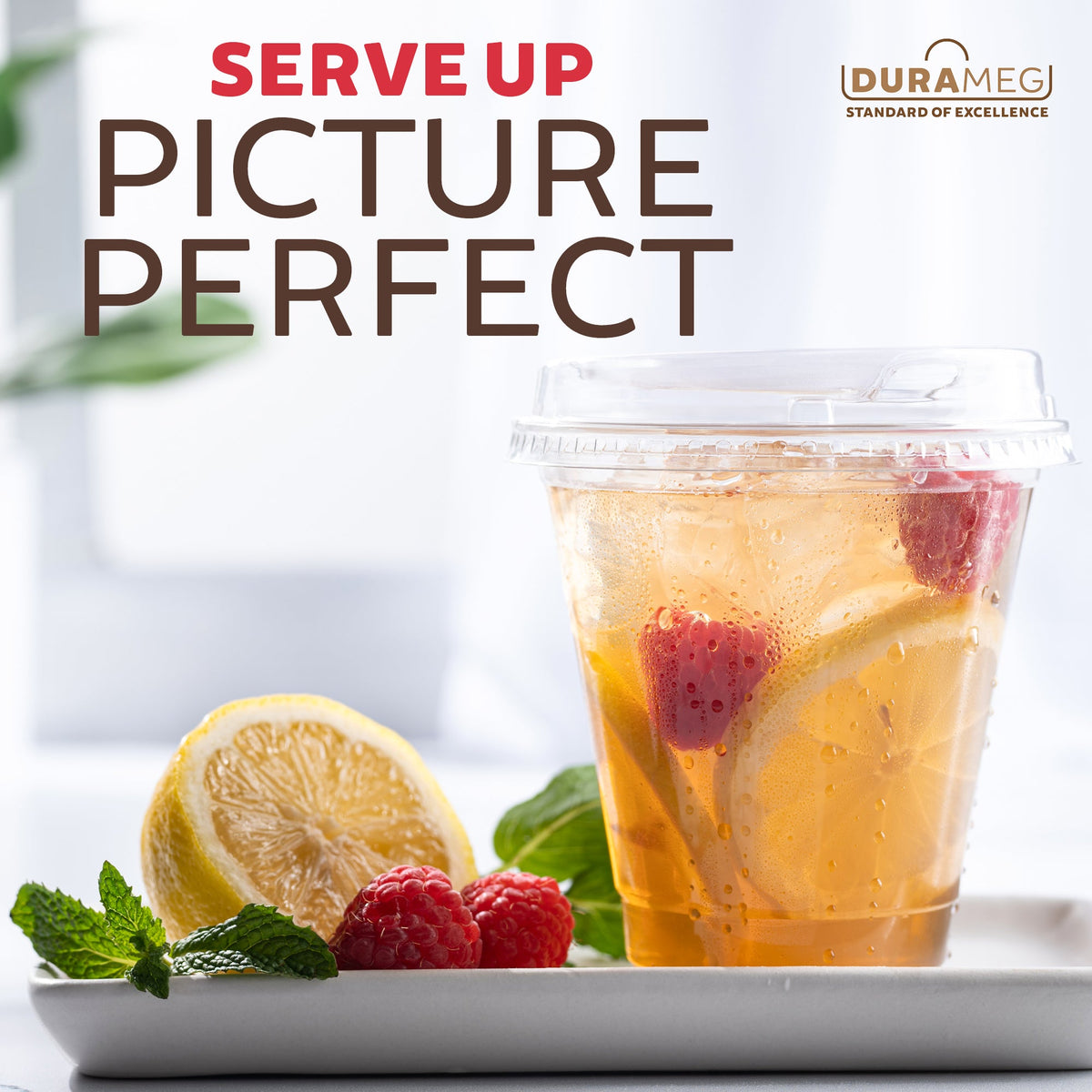 DURAMEG 16 oz Clear PET Cups with Strawless Sip Lids, 800 Count — product detail image 7
