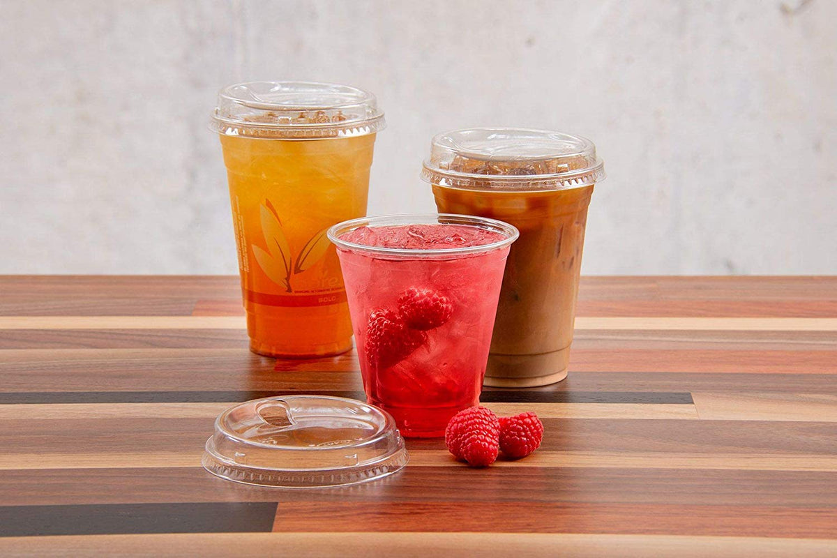 Solo Clear Strawless PET Cold Cup Lids, 1000 Count – 626NSL – product image