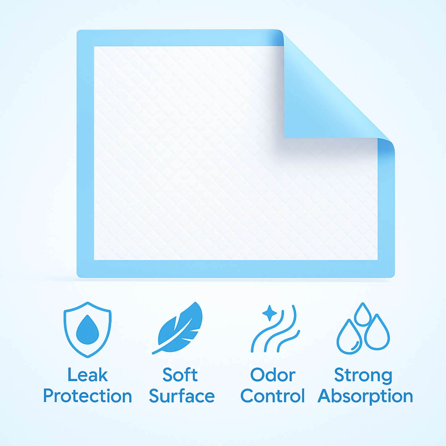 Disposable Underpads 23" x 36" – 150 Count 4-Layer Absorbent Protection Pads with Soft Quilted Top, Waterproof Back – product image 7