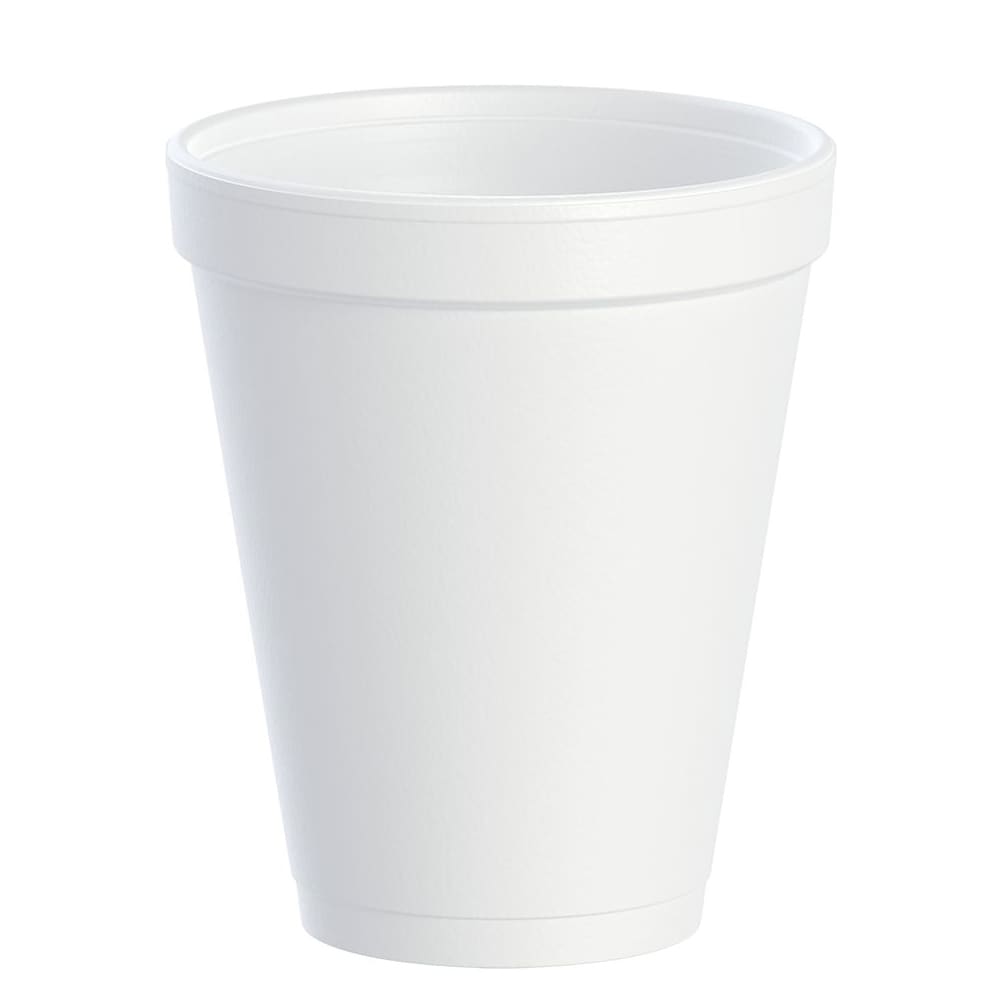 Dart 10 oz White Insulated Foam Cups, 1000 Count – 10J10 – product image