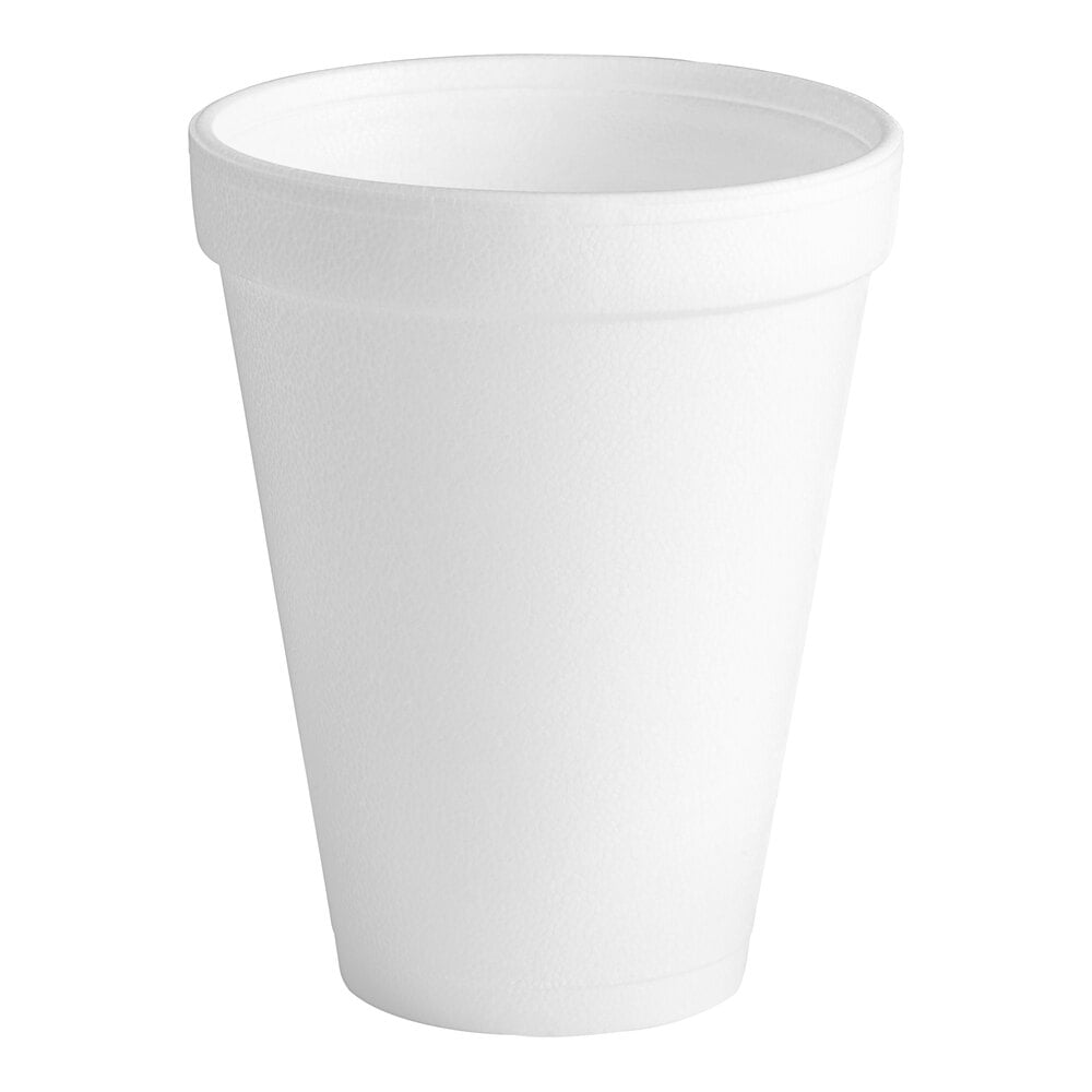 Dart 12 oz White Insulated Foam Cups, 1000 Count – 12J12 – product image