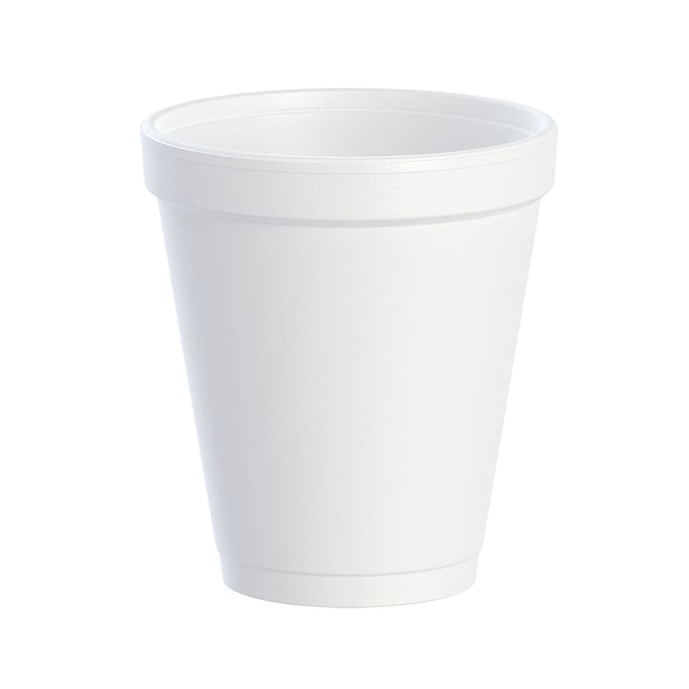 Dart 8 oz White Insulated Foam Cups, 1000 Count – 8J8 – product image