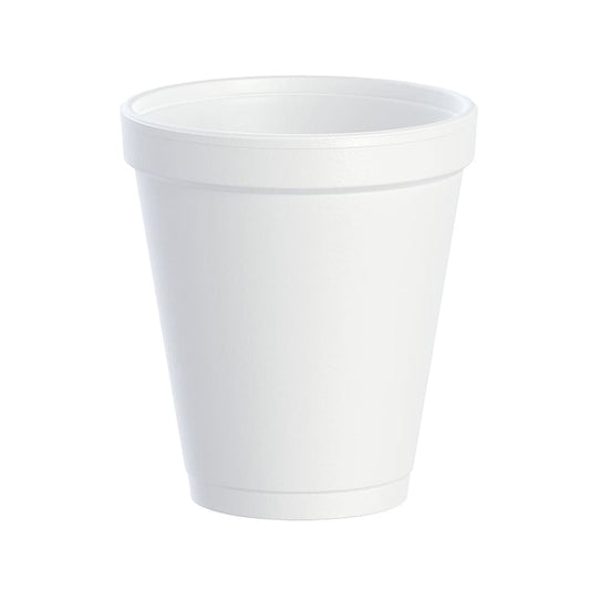 Dart 8 oz White Insulated Foam Cups, 1000 Count – 8J8 – product image