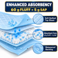 DURAMEG enhanced absorbency underpad with 60 gram fluff and 5 gram SAP core