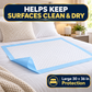 DURAMEG 30x36 waterproof disposable bed pad for surface protection