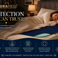 DURAMEG washable bed pad providing soft waterproof mattress protection