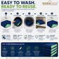 Machine washing and care instructions for DURAMEG reusable adult underpads