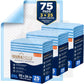 DURAMEG 30x36 disposable underpads, 75 pads in three 25-count packs