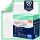 DURAMEG disposable underpads 36x36 inch, 50 count extra-heavy absorbency in two 25-count packs