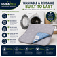 Machine washing and care instructions for DURAMEG reusable pet pads
